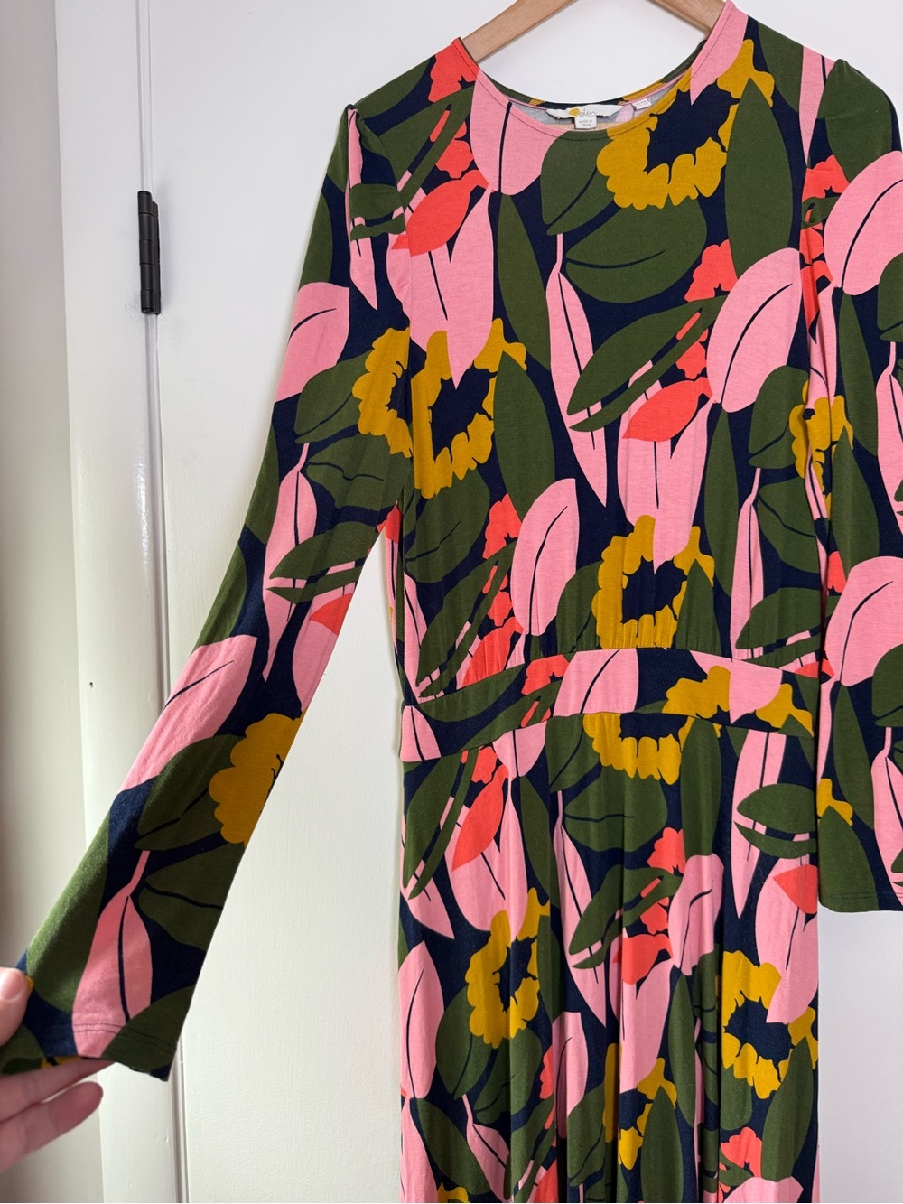 Boden Colorful Floral Jersey Knit Maxi Dress Coquette Cottagecore Sunflower - Picture 6 of 8